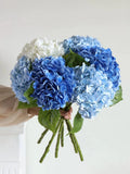 Blue Artificial Hydrangea Flowers Real Touch Artificial Hydrangea Branches Hydrangea
