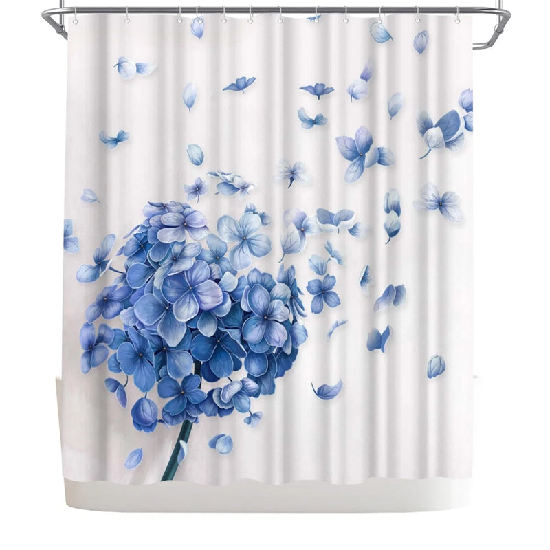 Hydrangea Flower Shower Curtain Nature Flower Shower Curtain Elegant Bathroom... Hydrangea