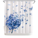 Hydrangea Flower Shower Curtain Nature Flower Shower Curtain Elegant Bathroom... Hydrangea