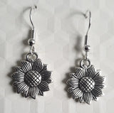 Sunflower, Flower, Autumn, Summer, Earrings, Handmade Sunflower