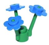 __NEW LEGO RARE BLUE Flower Bouquet Minifigure Minifig Flowers Plant Stem Garden Bouquet