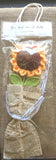 New Crocheted Sunflower Flower Stem 13" Gift Packaged Sunflower