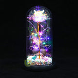 LED Dipped Real Rose 24K Rose Flower Forever Preserved For Valentine's Gift Roses