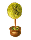 Mini Artificial Topiary Tree Faux Greenery Place Card Holder Table Decor 4.5"H Green Plant