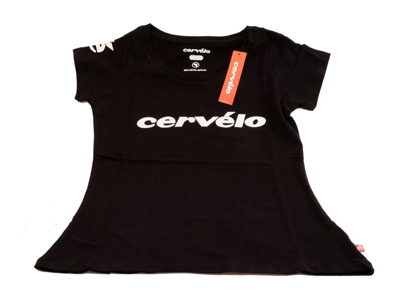 Women's black Large t-shirt with Cervelo logo