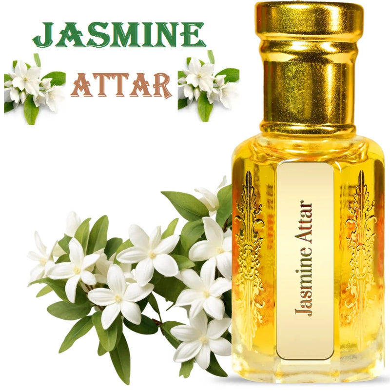 Original Jasmine Attar Natural Mogra Perfume Oil Ð Floral & Long Lasting 10ml Bouquet