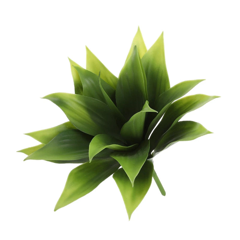 Artificial succulent plant with spiky green leaves, Century plant style