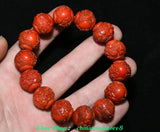 Old Dynasty Coral Phoenix Phenix Peony Flower Handstring Bracelet Bracelets Peony