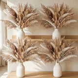 JOHOUSE 450PCS Natural Dried Pampas Decor - Dried Flower Filler for Centerpie... Pampas Grass