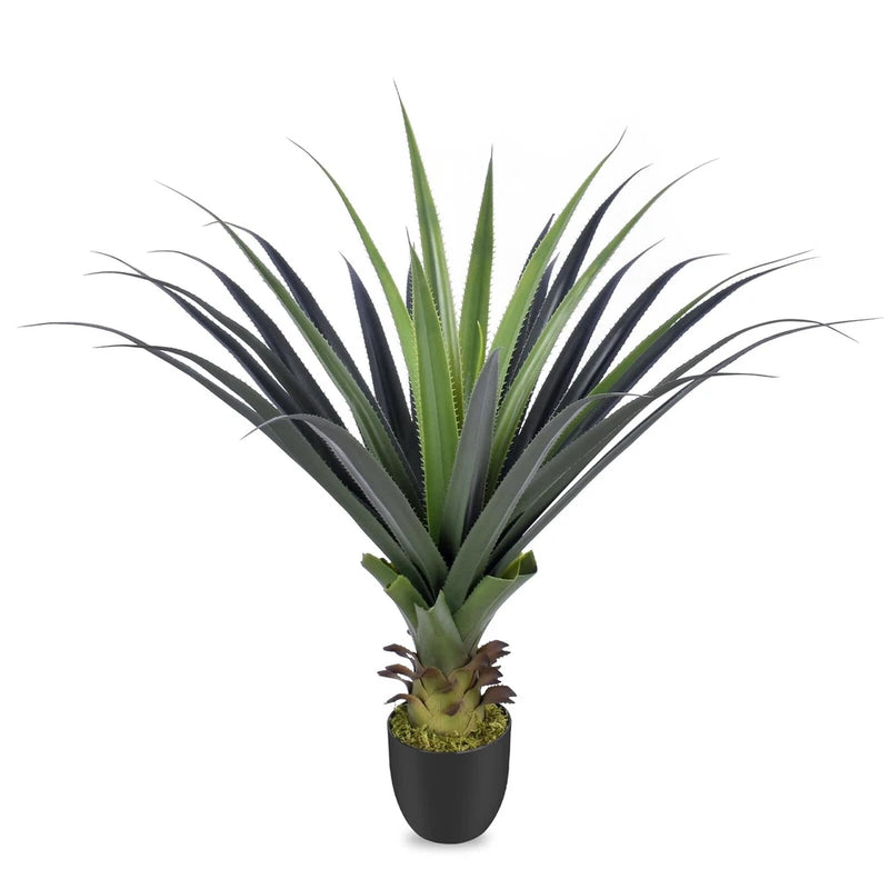 3ft Artificial Spiked Agave Plant, 36" Faux Agave Plants Indoor Outdoor UV Re... Green Plant