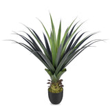 3ft Artificial Spiked Agave Plant, 36" Faux Agave Plants Indoor Outdoor UV Re... Green Plant
