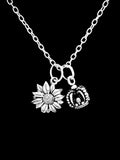 Crown Daisy Necklace Sunflower Queen Daughter Wife Mom Mother's Day Gift Sunflower