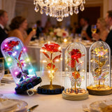 LED Light Rose Flower Gift in Dome for Mother's Day Weddings Valentines Birthday Roses