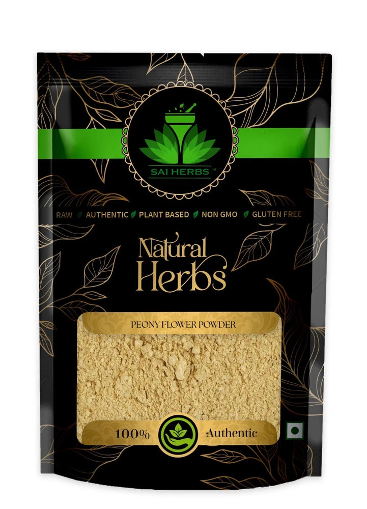 SAI HERBS peony flower powder pouch, light beige powder