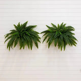 48" UV Resistant Artificial Boston Fern (Indoor/Outdoor) - Set of 2 Green Plant