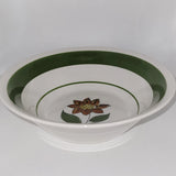 Red Sunflower ~ white with green trim ~ 7Ó X 2Ó ~ No makers mark Sunflower