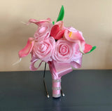 Tulip, calla lily and rose bridal bouquetÉyou pick colors Bouquet