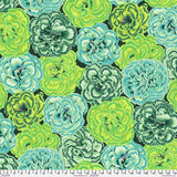 Picotee Carnations, Green - Kaffe Fassett Collective Quilt Fabric 100% Cotton Yd Carnation