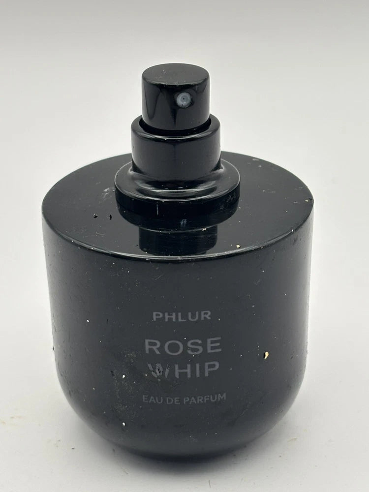 Phlur Rose Whip eau de parfum spray bottle, black glass with pump cap