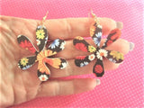 Rainbow daisy flower earrings 2 PAIRS Daisies