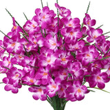 Artificial Flowers for Outdoors 6 Bundles Fake Plastic Flowers UV Resistant S... Flowering Plants