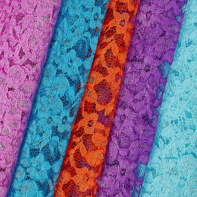 Raschel Lace Fabric FREE SHIPPING 60" Wide Polyester French Floral by the yard Flowering Plants