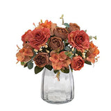 Artificial Flowers Fake Peony Silk Flowers Hydrangea Bouquet Decor Faux Hydrangea