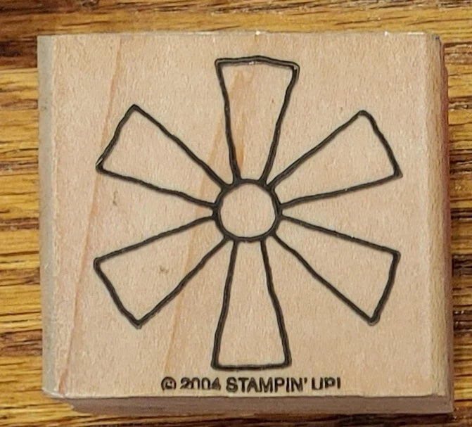 Stampin Up! Flower Rubber Stamp Daisy Sunflower Aster Sunflower