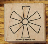 Stampin Up! Flower Rubber Stamp Daisy Sunflower Aster Sunflower