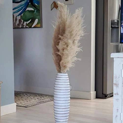 6 Large Pampas Grass Dried - Naturally Pressed Flowers for The Living Room,... Pampas Grass