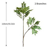 Artificial Ficus Tree Branch Green Plant