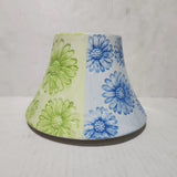 Candle Lamp Shade Topper Floral Flowers  Sunflowers Blue Green Yellow Pink Sunflower