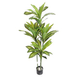 Faux Dracaena Fragrans Tree ABS PU Dracaena Fragrans Fake Floor Pot Plant 150cm Green Plant