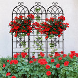 3 Pack Metal Garden Fence Support Trellis for Climbing Vine, Landscaping Trellis Garden Plants