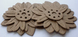 {3 Sets} SUMMER FLOWER - Layered Sunflower Petals - Bare Chipboard Die Cuts Sunflower