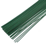 200 Pcs Green Floral Wire 22 Gauge Florist Flower Wire for Crafts Bouquet, 16" Green Plant