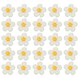 50 Pcs Mini Daisies Flower Sew on Patches, Flower Appliques Patches, White Daisies