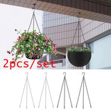2pcs Hanging Flower Basket Chain Plant Pot Hanger Planter Chains Outdoor Garden Garden Plants