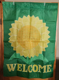 Spring Summer Banner Flag 28" x 40Ó Double Sided Welcome Sunflower Flower Sunflower