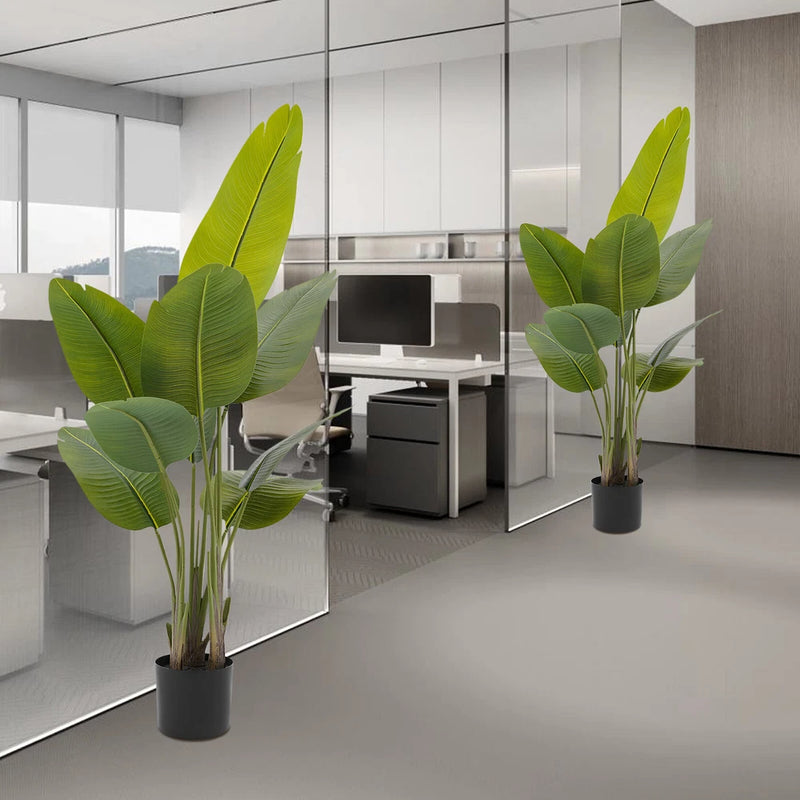 Artificial Plant Artificial Plant w/ Base, Artificial Plantfor Indoor Outdoor US Green Plant