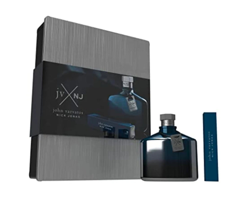 John Varvatos x Nick Jonas Blue 2pc Set 4.2 oz 125ml + 17ml EDT Men NEW in Box EDT