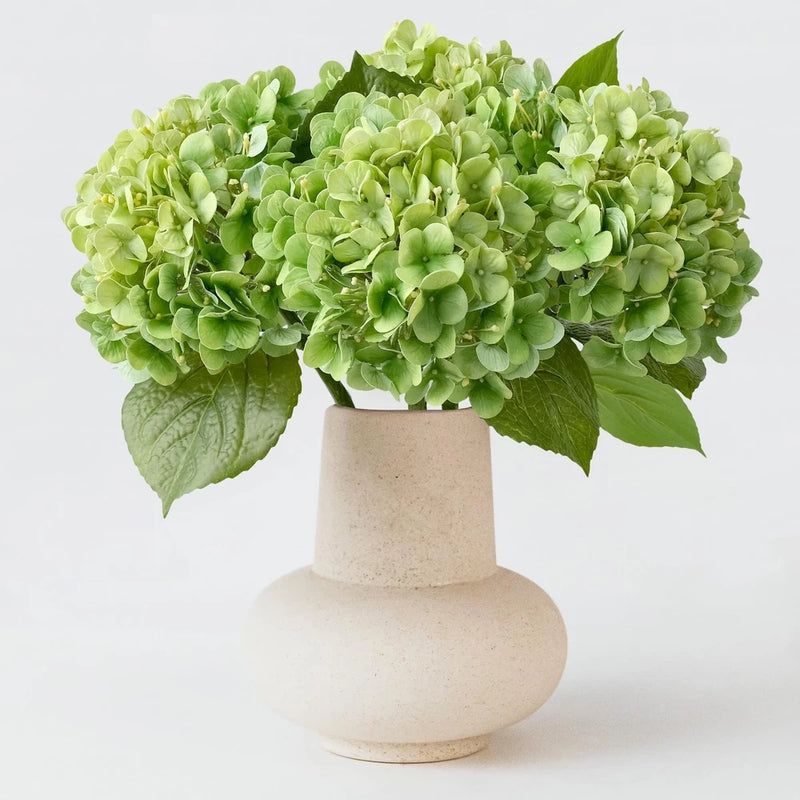 ZYTUYO 4PCS Green Real Touch Hydrangea Flowers 20" Lifelike Latex Artificial Hydrangea