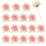 25Pcs Peonies Artificial Flowers Fake Peony Flowers with Stems Champagne Pink Peony