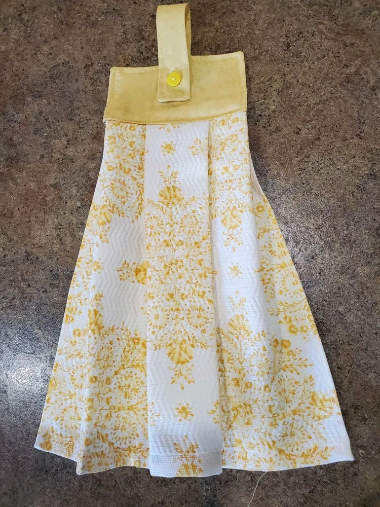 Yellow Flowers Hanging Kitchen Towels Sunflower