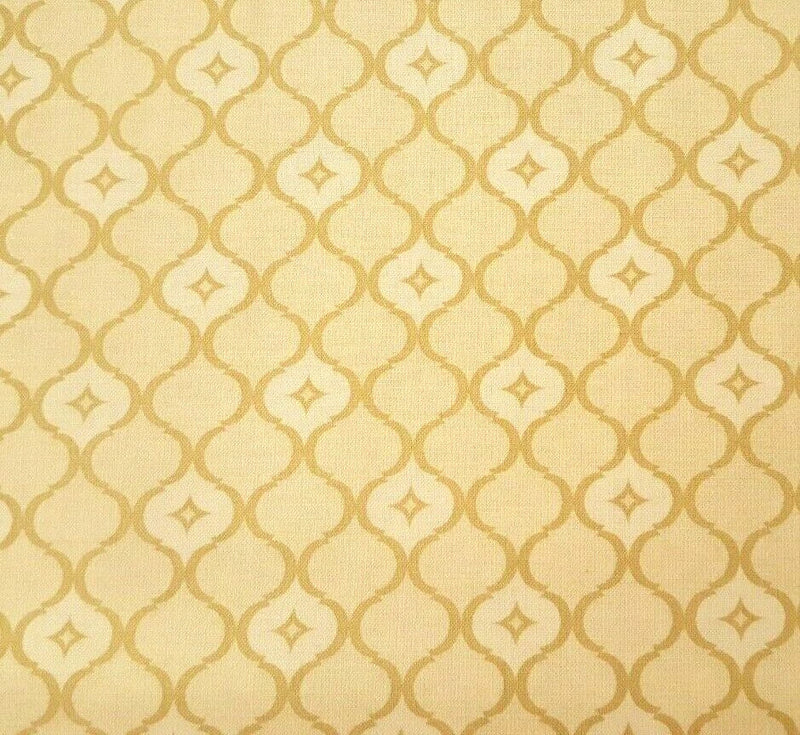 Rosa BTY Kensington Studios Quilting Treasures Tonal Golden Tan Damask Flowering Plants