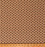 Cotton Floral Flowers Tiny Civil War Tan Fabric Print by Yard D186.25 Flowering Plants