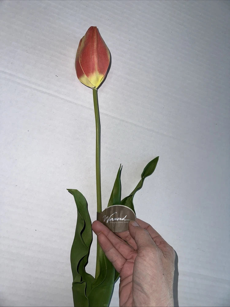 Winward Peach Tulip 23Ó Faux Florals NEW Ranunculus