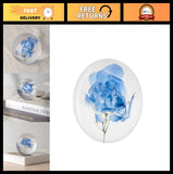 Blue Hydrangea Crystal Paperweight - 3.14in Floral Decor Sphere for Home & Offic Hydrangea