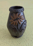 Vintage French Turgis Pottery Normandy Vase (90) Sunflower Flower Design Studio Sunflower