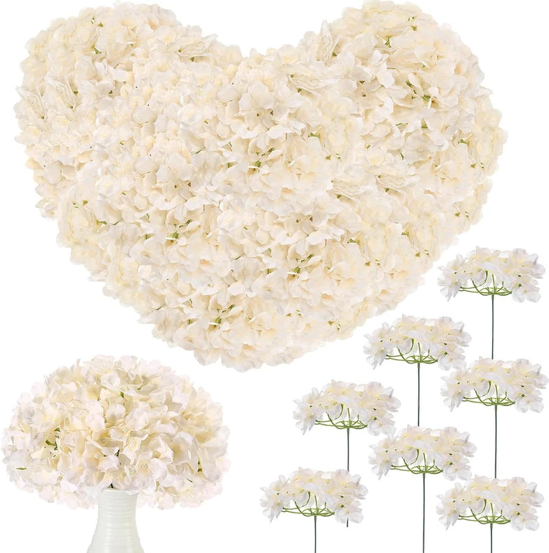 200 Pcs Champagne Silk Hydrangea Flowers for DIY Home Decor Hydrangea